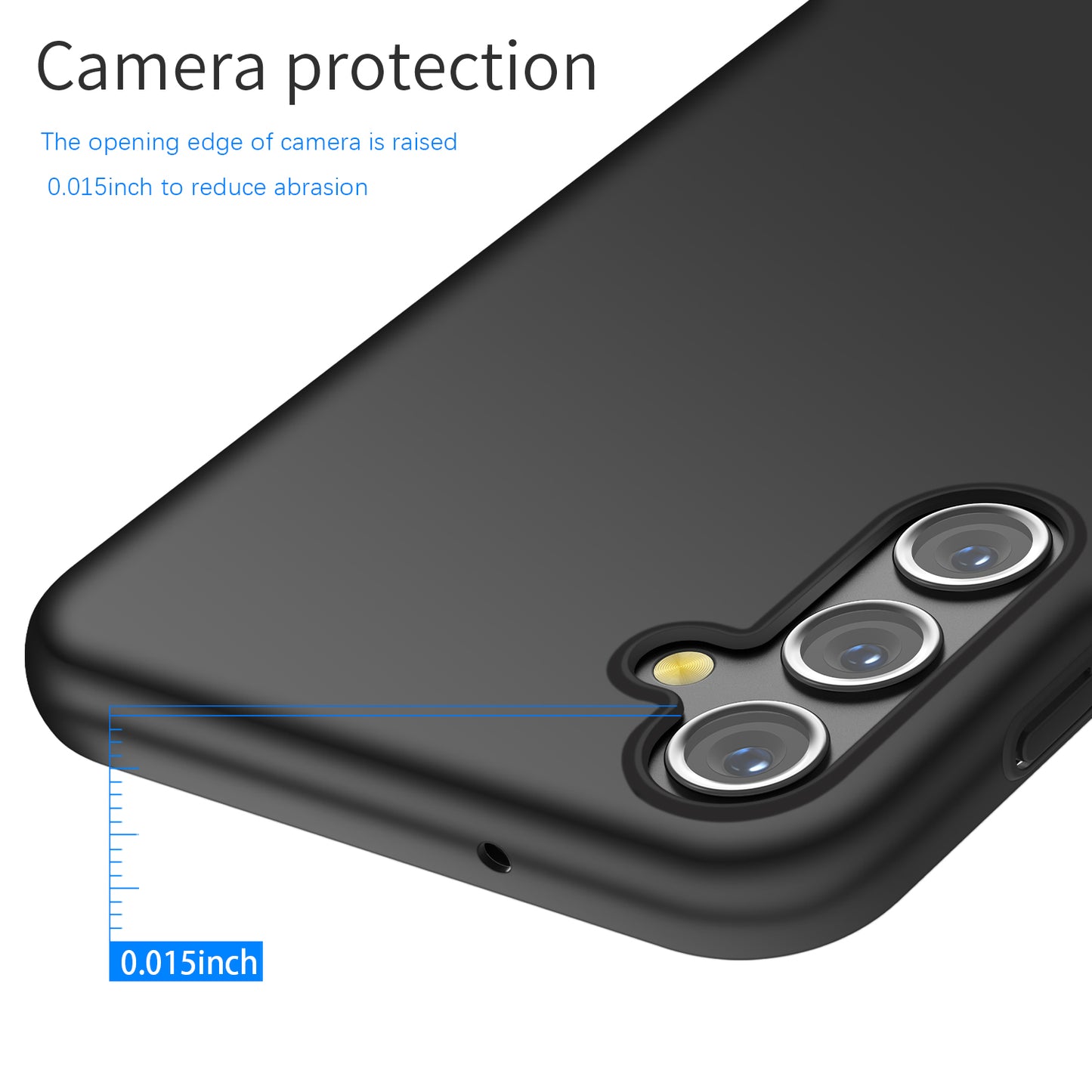 For Samsung Galaxy A14 5G / 4G Hard PC Back Cover Solid Color Shockproof Phone Case