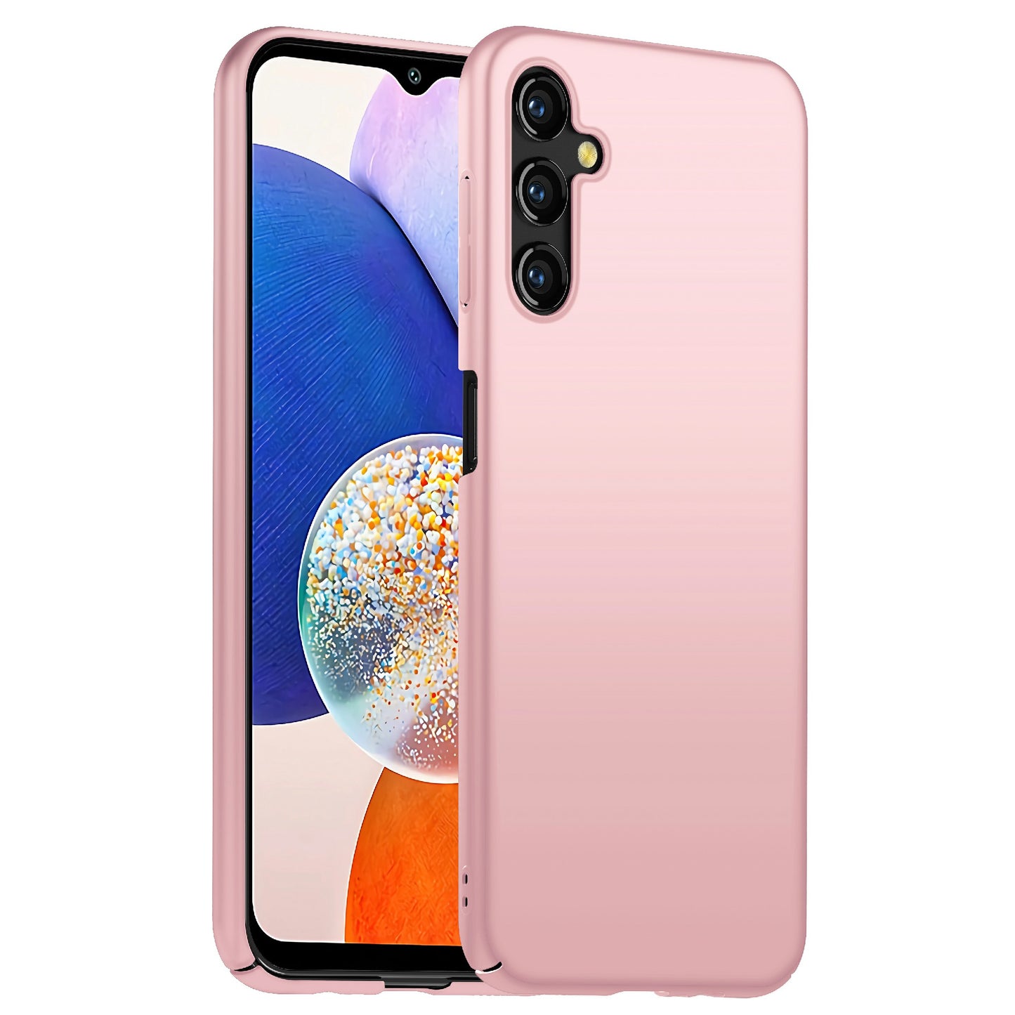 For Samsung Galaxy A14 5G / 4G Hard PC Back Cover Solid Color Shockproof Phone Case