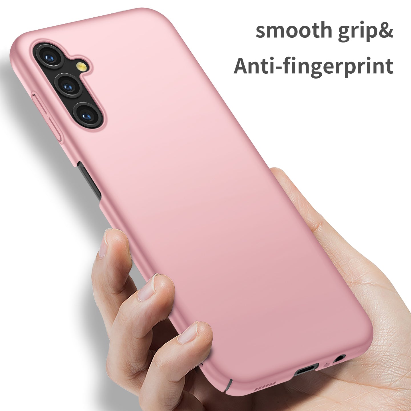 For Samsung Galaxy A14 5G / 4G Hard PC Back Cover Solid Color Shockproof Phone Case