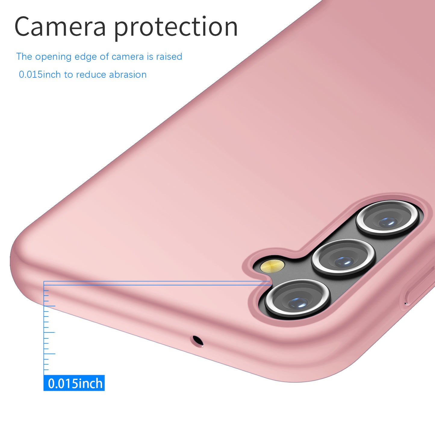 For Samsung Galaxy A14 5G / 4G Hard PC Back Cover Solid Color Shockproof Phone Case