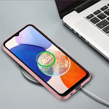 For Samsung Galaxy A14 5G / 4G Hard PC Back Cover Solid Color Shockproof Phone Case