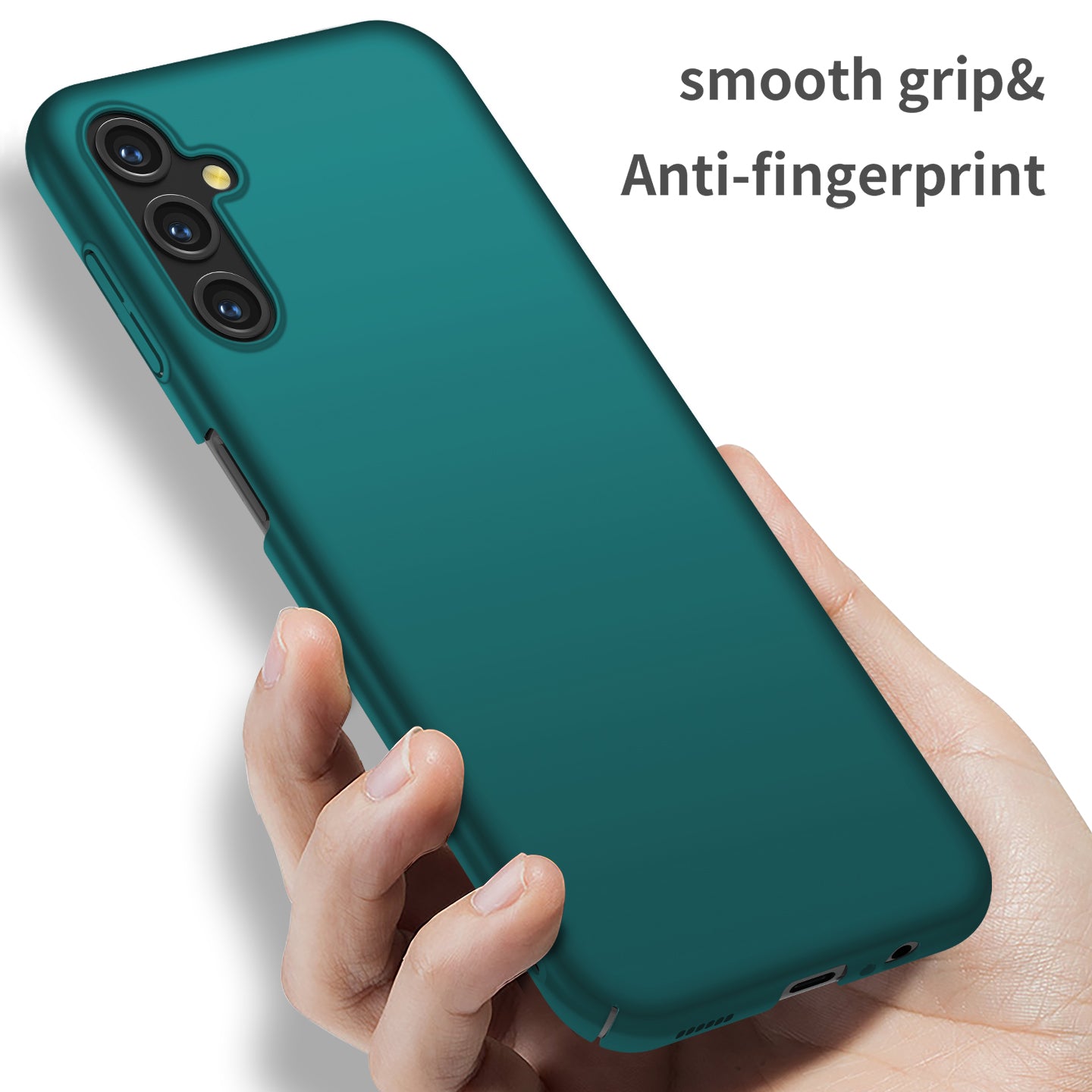 For Samsung Galaxy A14 5G / 4G Hard PC Back Cover Solid Color Shockproof Phone Case