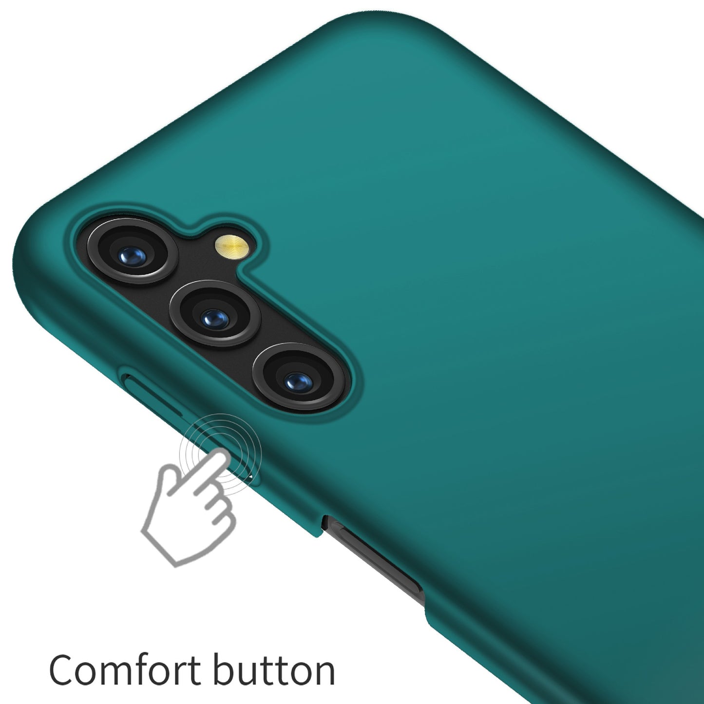 For Samsung Galaxy A14 5G / 4G Hard PC Back Cover Solid Color Shockproof Phone Case