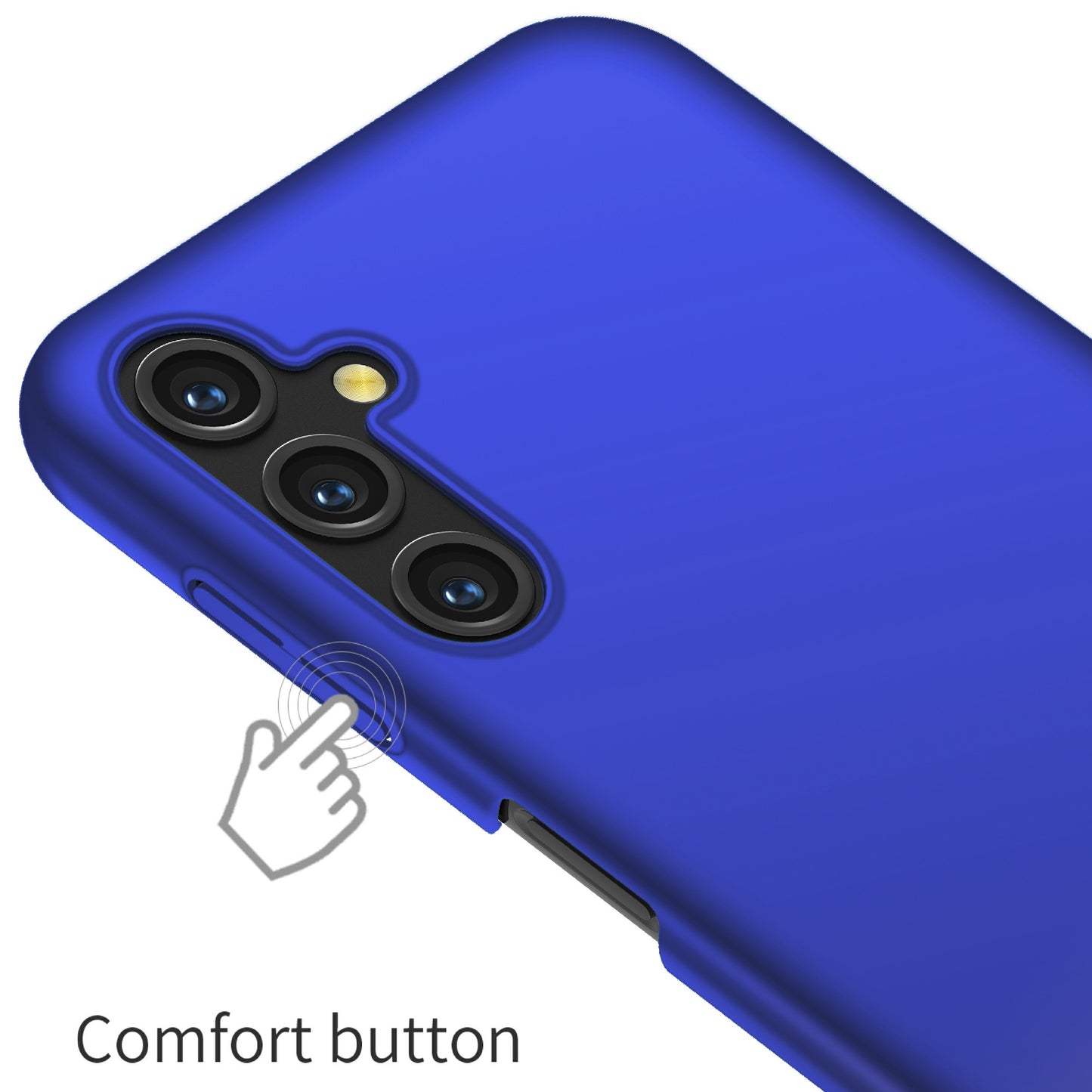 For Samsung Galaxy A14 5G / 4G Hard PC Back Cover Solid Color Shockproof Phone Case