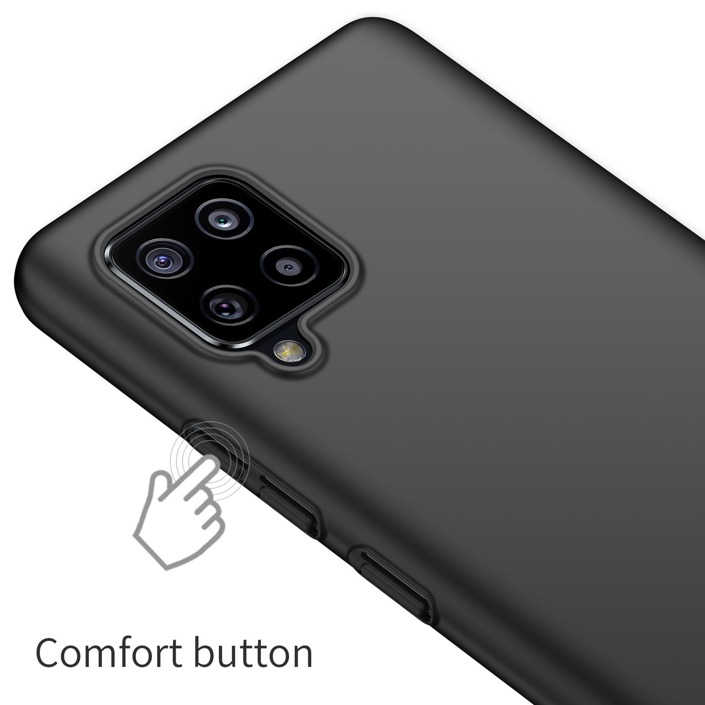 For Samsung Galaxy A42 5G Solid Color Phone Case Shockproof Hard PC Cover