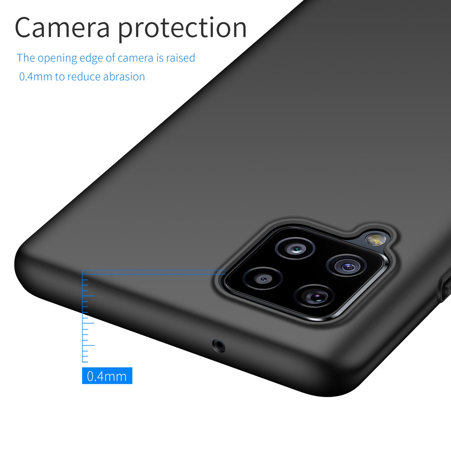 For Samsung Galaxy A42 5G Solid Color Phone Case Shockproof Hard PC Cover