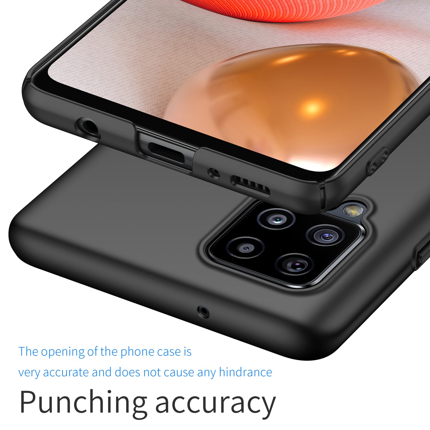 For Samsung Galaxy A42 5G Solid Color Phone Case Shockproof Hard PC Cover