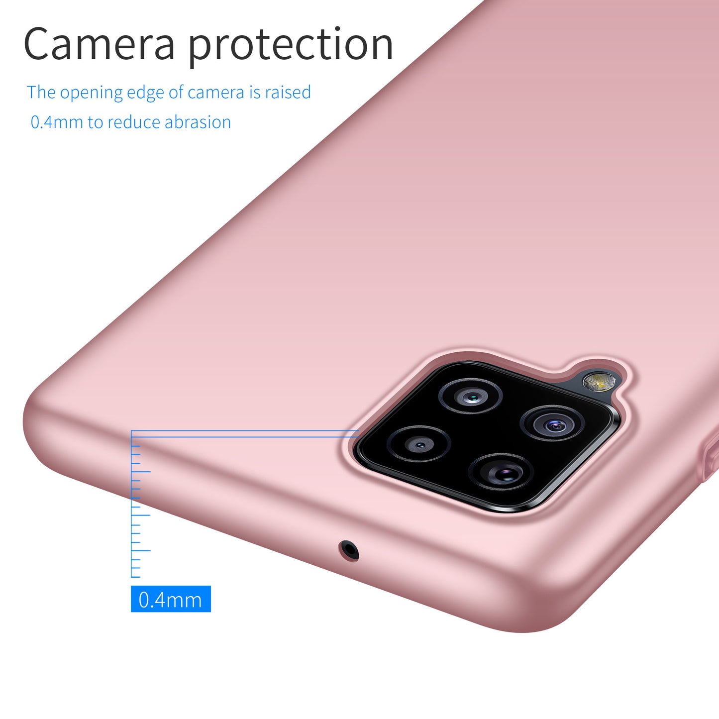 For Samsung Galaxy A42 5G Solid Color Phone Case Shockproof Hard PC Cover