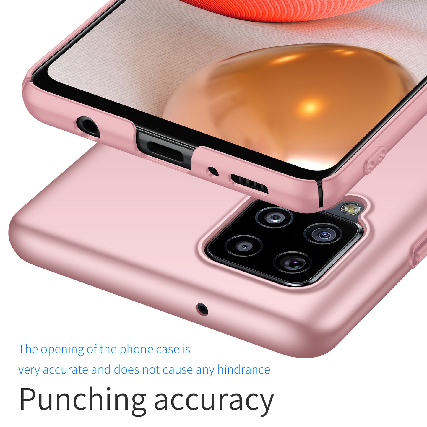 For Samsung Galaxy A42 5G Solid Color Phone Case Shockproof Hard PC Cover