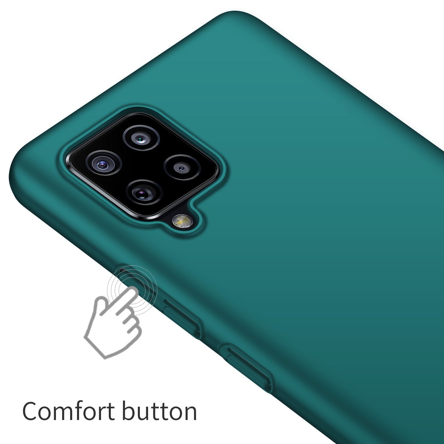 For Samsung Galaxy A42 5G Solid Color Phone Case Shockproof Hard PC Cover