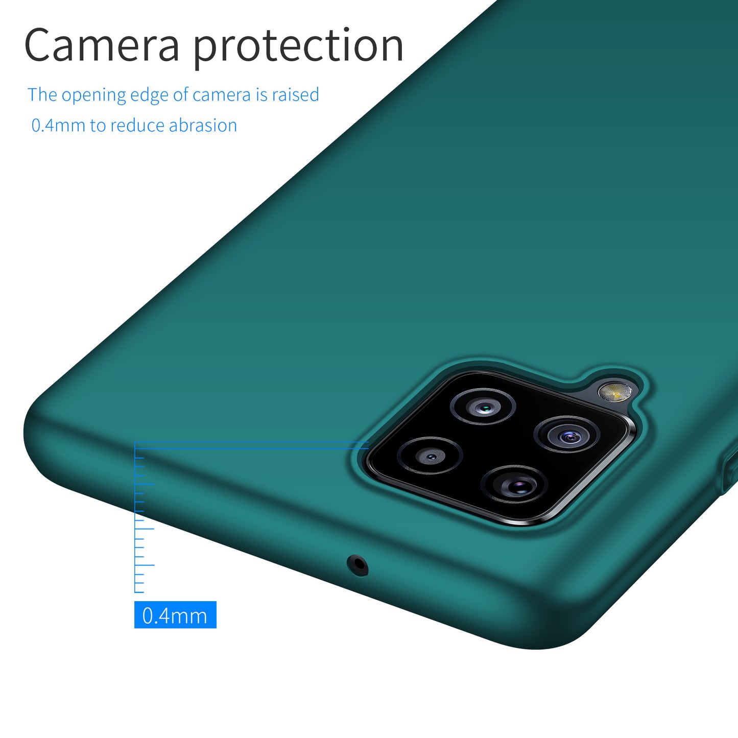 For Samsung Galaxy A42 5G Solid Color Phone Case Shockproof Hard PC Cover