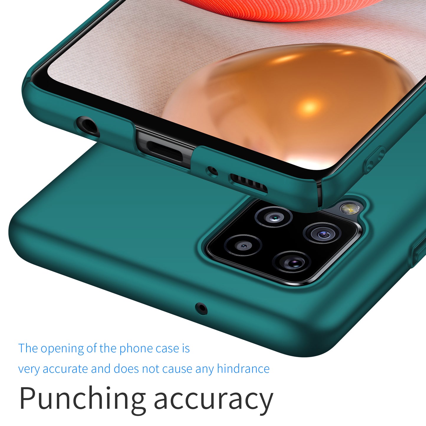 For Samsung Galaxy A42 5G Solid Color Phone Case Shockproof Hard PC Cover