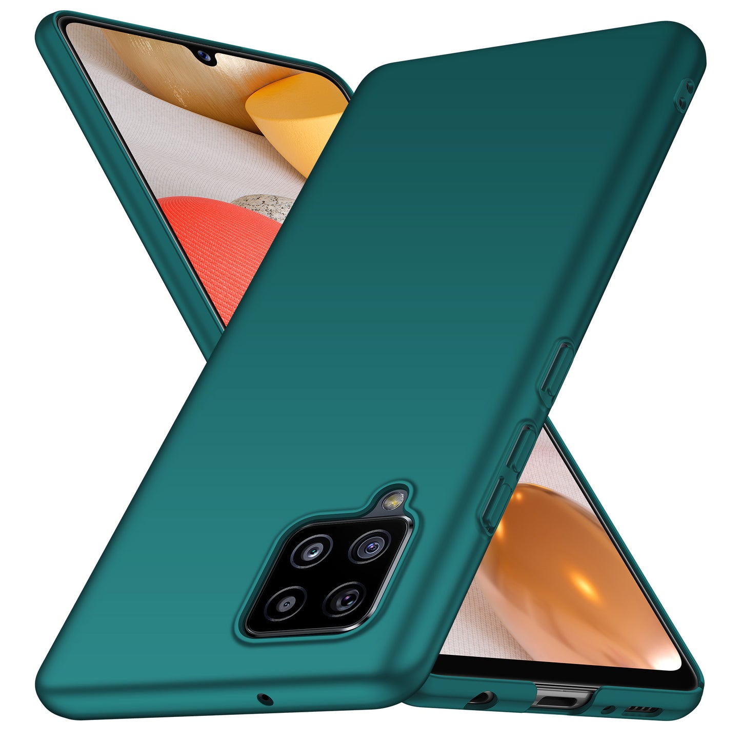 For Samsung Galaxy A42 5G Solid Color Phone Case Shockproof Hard PC Cover