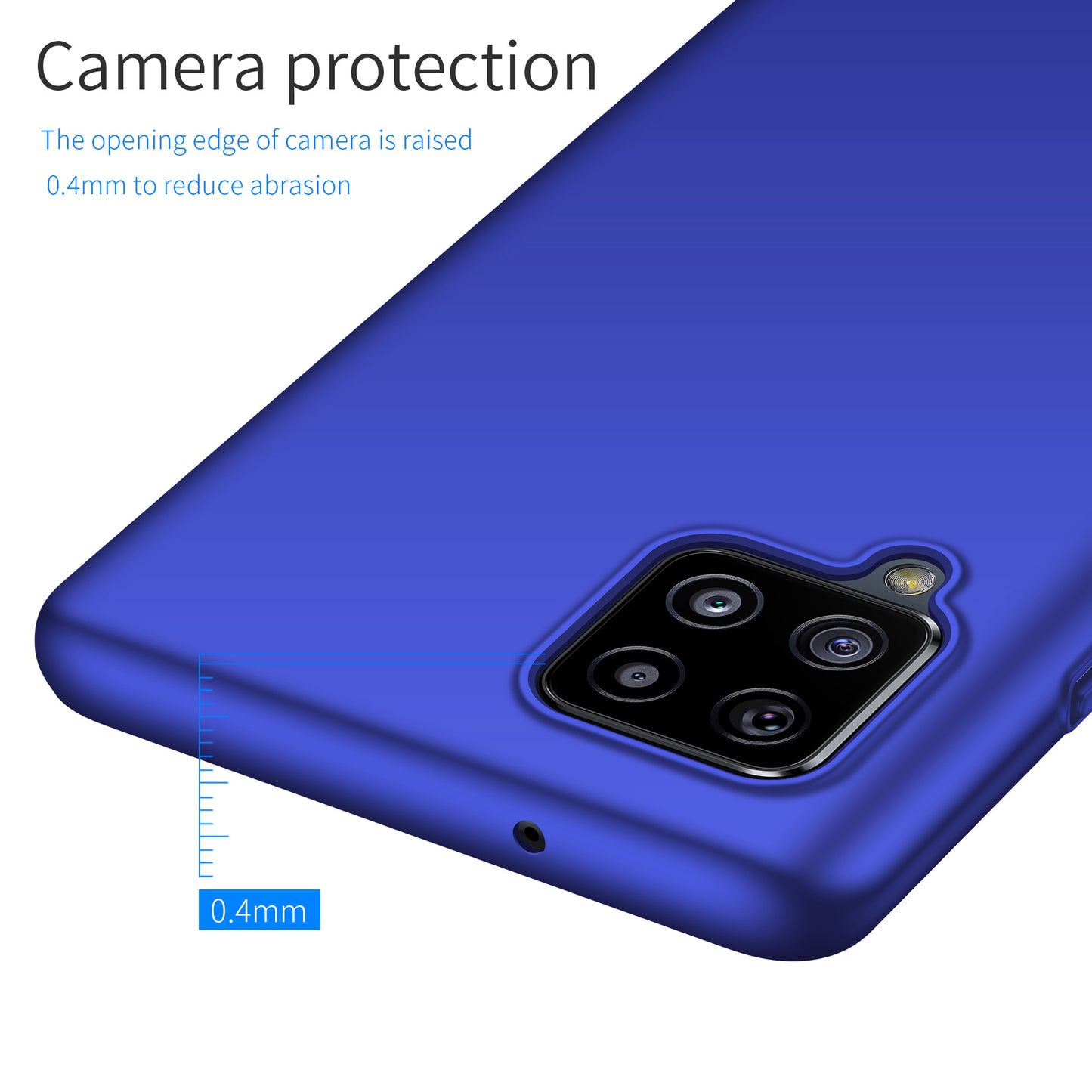 For Samsung Galaxy A42 5G Solid Color Phone Case Shockproof Hard PC Cover