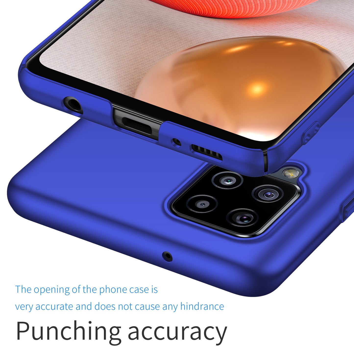 For Samsung Galaxy A42 5G Solid Color Phone Case Shockproof Hard PC Cover