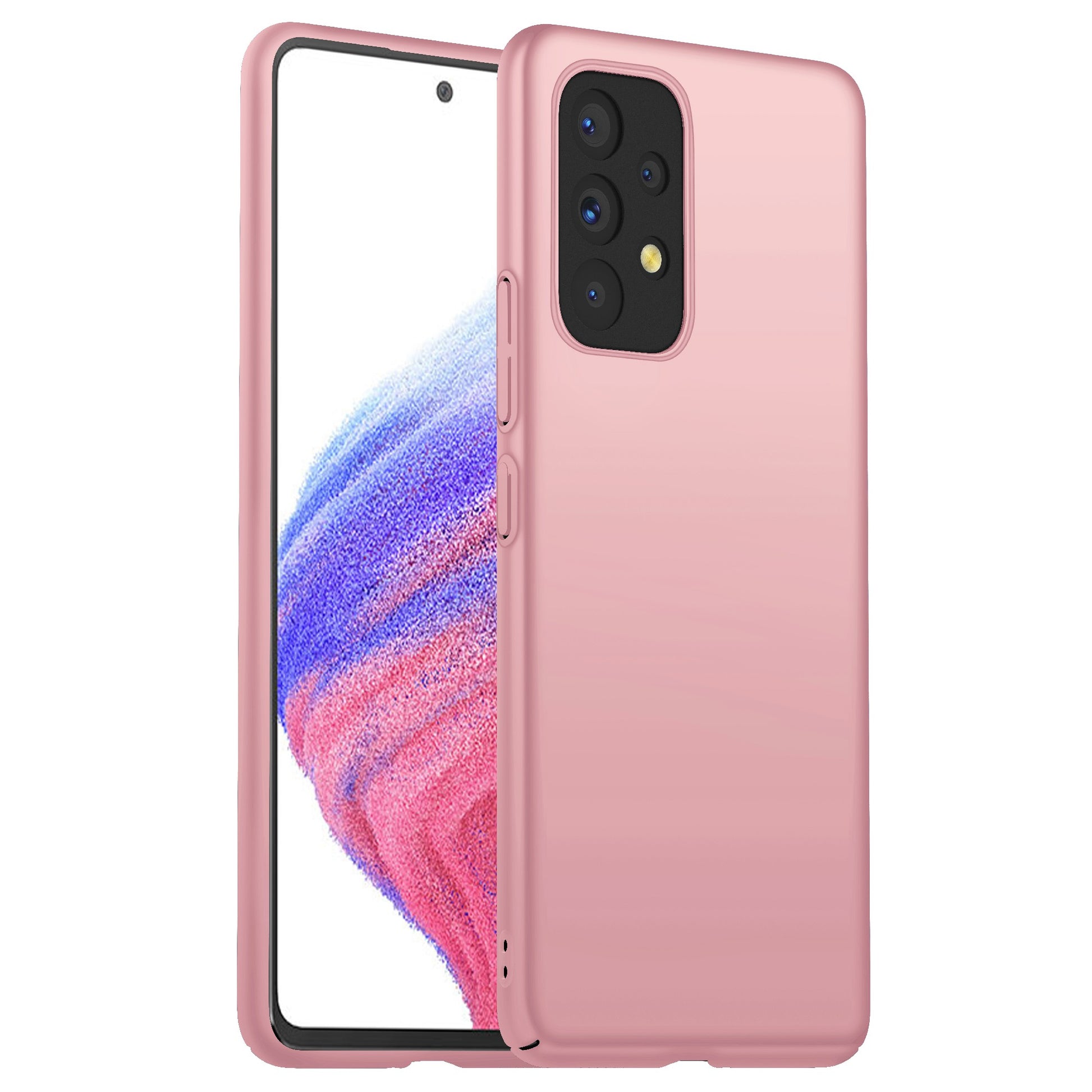 For Samsung Galaxy A53 5G Hard PC Cell Phone Cover Solid Color Drop-proof Case