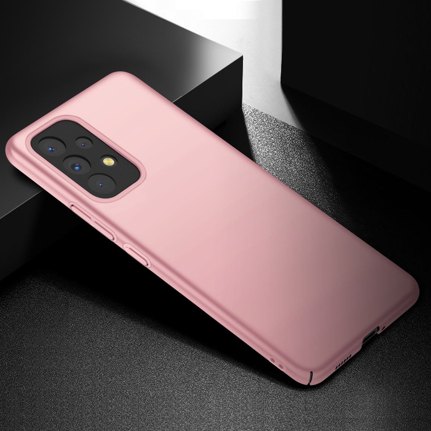 For Samsung Galaxy A53 5G Hard PC Cell Phone Cover Solid Color Drop-proof Case