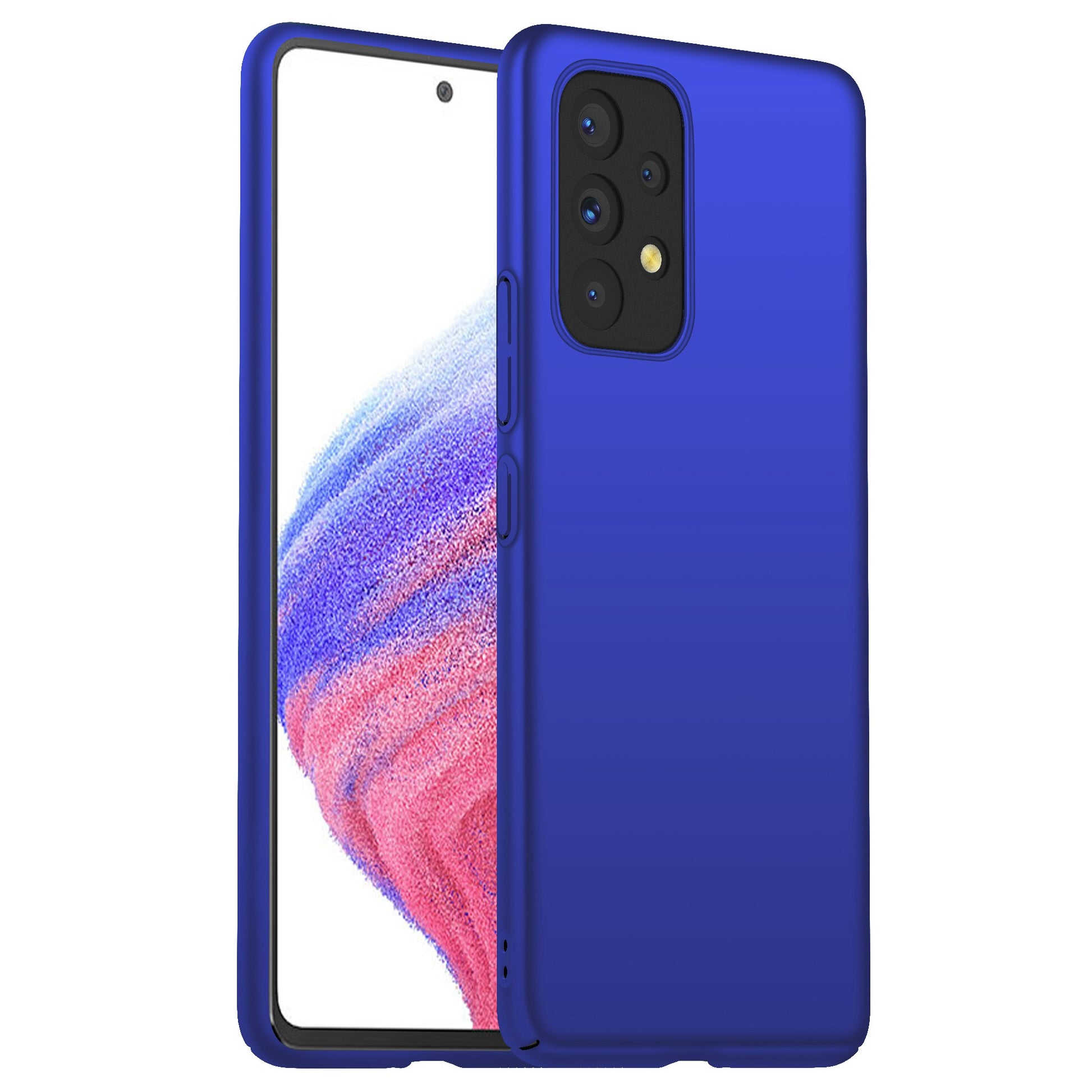 For Samsung Galaxy A53 5G Hard PC Cell Phone Cover Solid Color Drop-proof Case