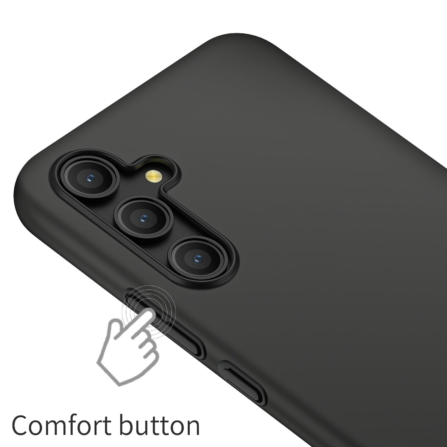 For Samsung Galaxy A54 5G Solid Color Drop-proof Cover Hard PC Cell Phone Case