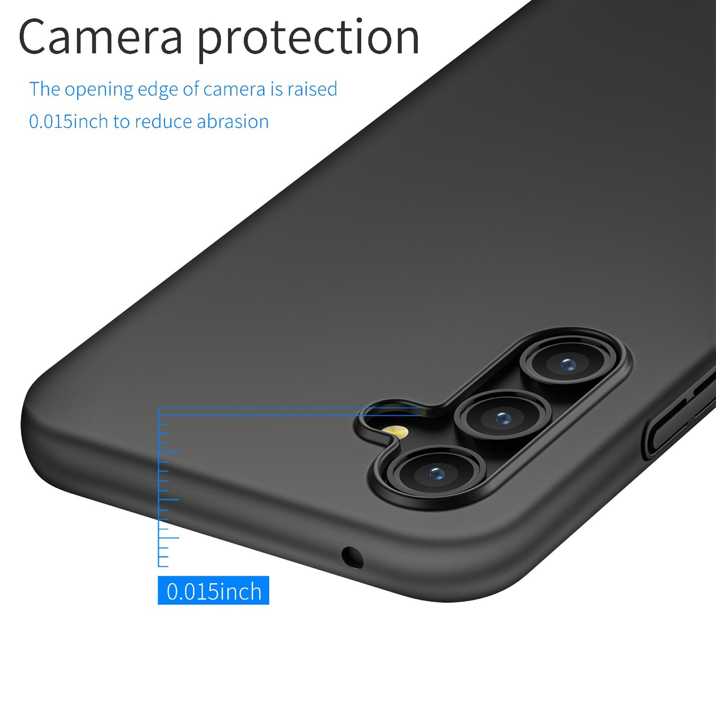 For Samsung Galaxy A54 5G Solid Color Drop-proof Cover Hard PC Cell Phone Case