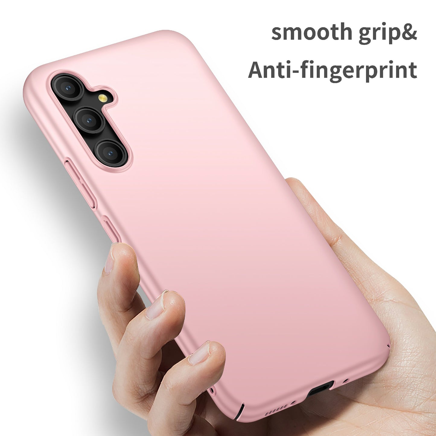 For Samsung Galaxy A54 5G Solid Color Drop-proof Cover Hard PC Cell Phone Case