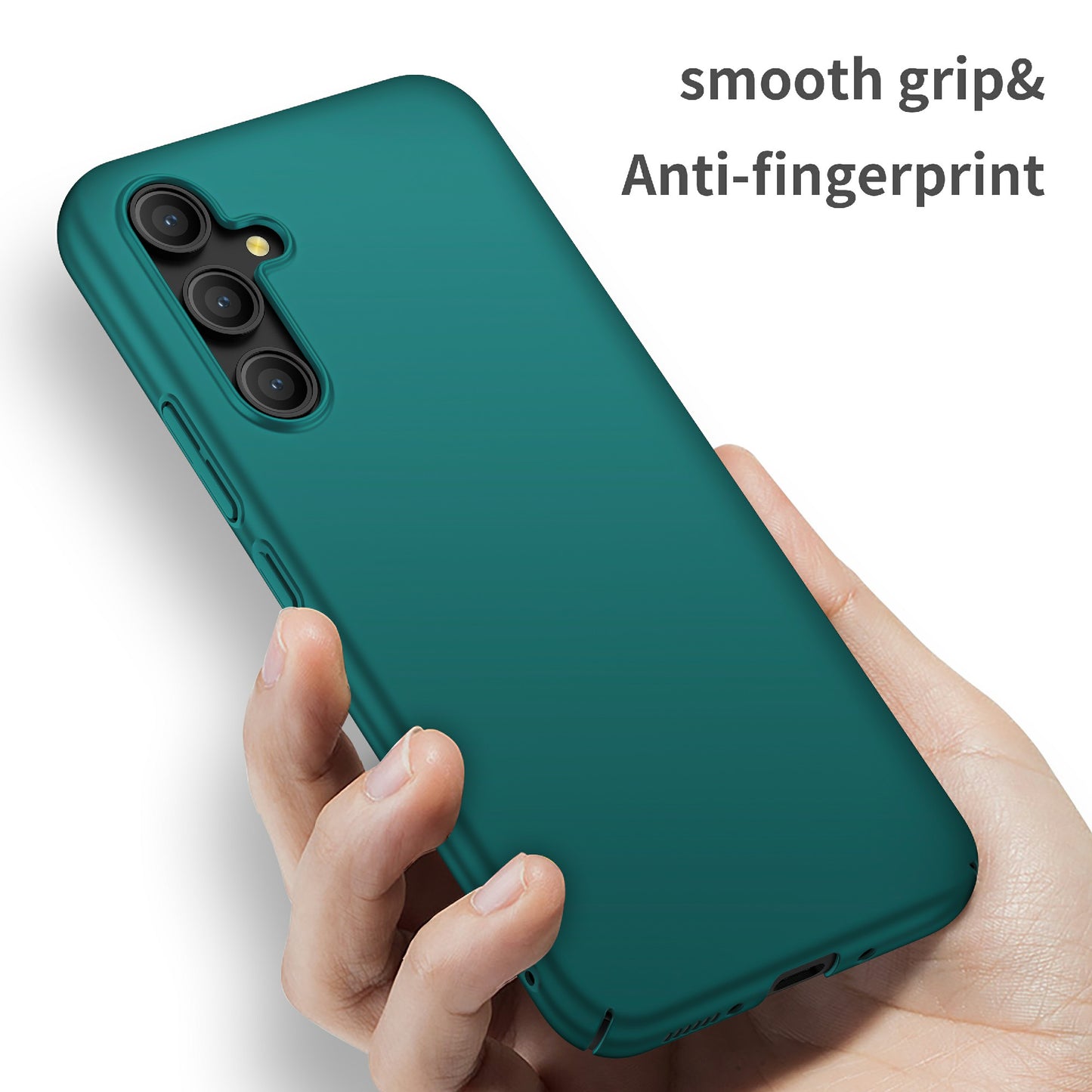 For Samsung Galaxy A54 5G Solid Color Drop-proof Cover Hard PC Cell Phone Case