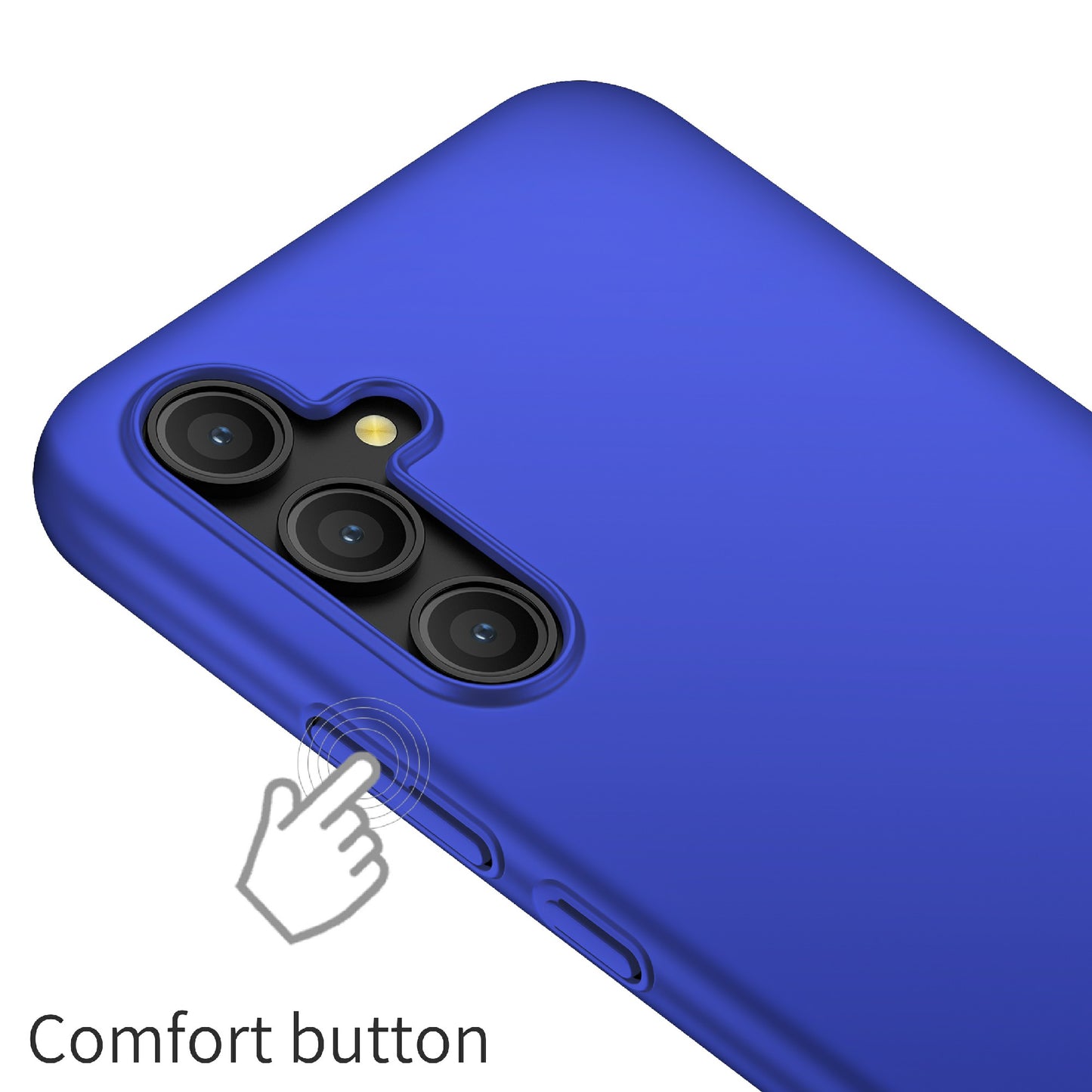 For Samsung Galaxy A54 5G Solid Color Drop-proof Cover Hard PC Cell Phone Case