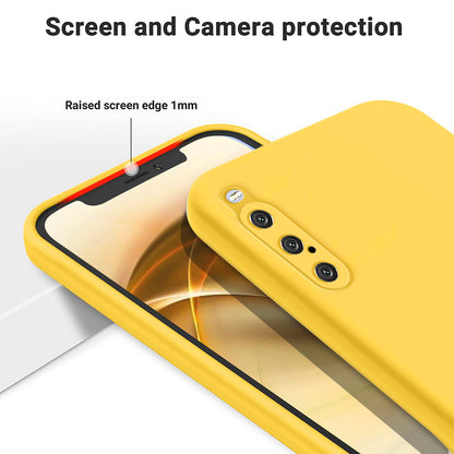 For Sony Xperia 10 V Liquid Silicone Phone Case Soft Lining Shockproof Cover with Strap