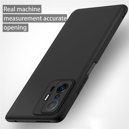 For Xiaomi 11T 5G / 11T Pro 5G Solid Color Phone Cover Anti-scratch Hard PC Cellphone Case