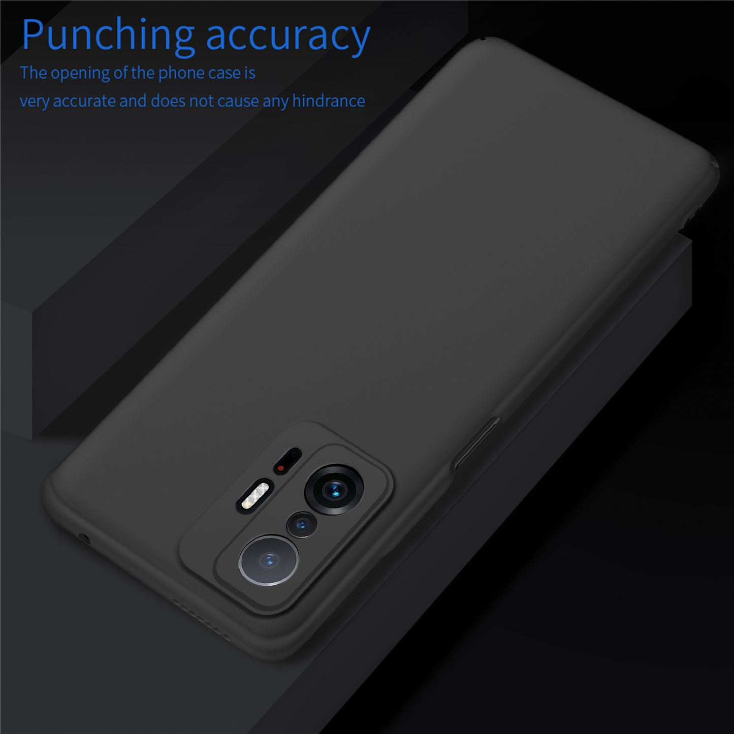 For Xiaomi 11T 5G / 11T Pro 5G Solid Color Phone Cover Anti-scratch Hard PC Cellphone Case