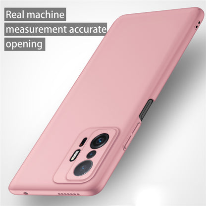 For Xiaomi 11T 5G / 11T Pro 5G Solid Color Phone Cover Anti-scratch Hard PC Cellphone Case
