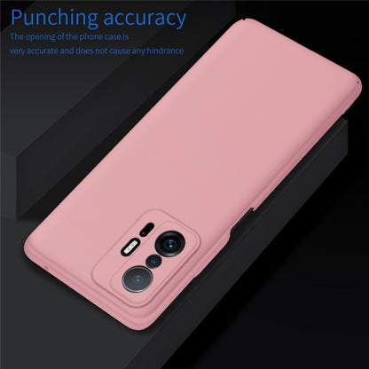 For Xiaomi 11T 5G / 11T Pro 5G Solid Color Phone Cover Anti-scratch Hard PC Cellphone Case
