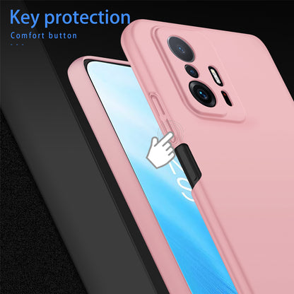 For Xiaomi 11T 5G / 11T Pro 5G Solid Color Phone Cover Anti-scratch Hard PC Cellphone Case