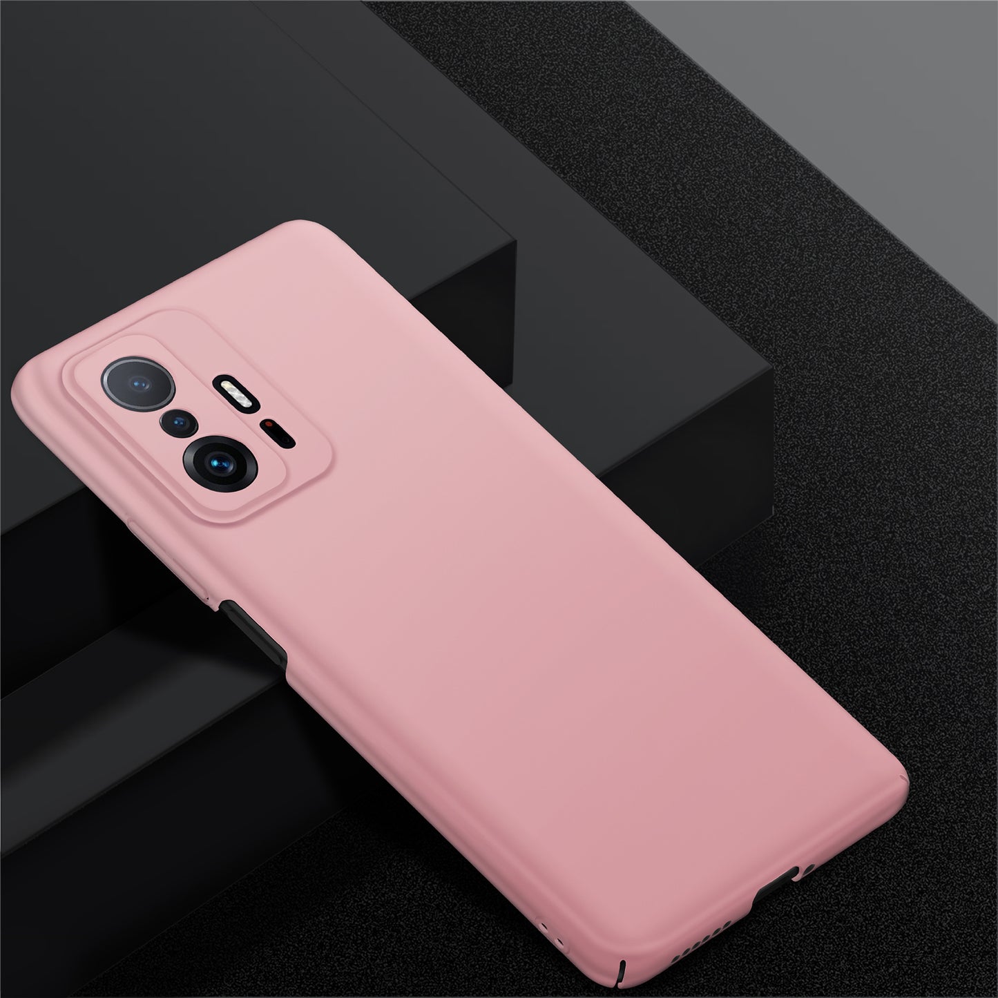 For Xiaomi 11T 5G / 11T Pro 5G Solid Color Phone Cover Anti-scratch Hard PC Cellphone Case