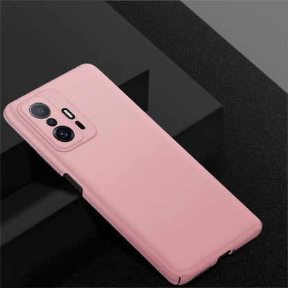 For Xiaomi 11T 5G / 11T Pro 5G Solid Color Phone Cover Anti-scratch Hard PC Cellphone Case