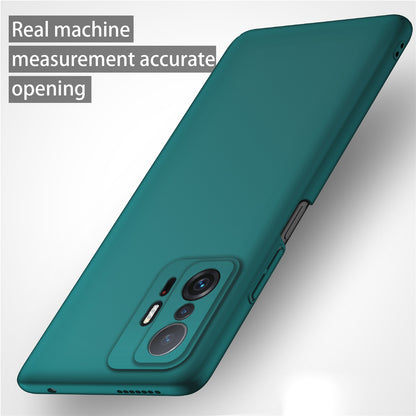 For Xiaomi 11T 5G / 11T Pro 5G Solid Color Phone Cover Anti-scratch Hard PC Cellphone Case
