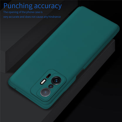 For Xiaomi 11T 5G / 11T Pro 5G Solid Color Phone Cover Anti-scratch Hard PC Cellphone Case