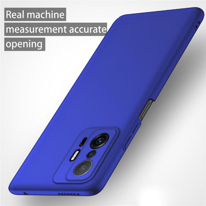 For Xiaomi 11T 5G / 11T Pro 5G Solid Color Phone Cover Anti-scratch Hard PC Cellphone Case