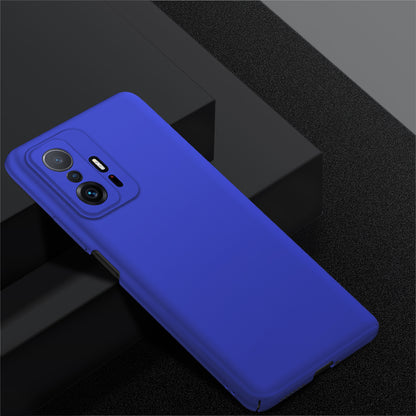 For Xiaomi 11T 5G / 11T Pro 5G Solid Color Phone Cover Anti-scratch Hard PC Cellphone Case