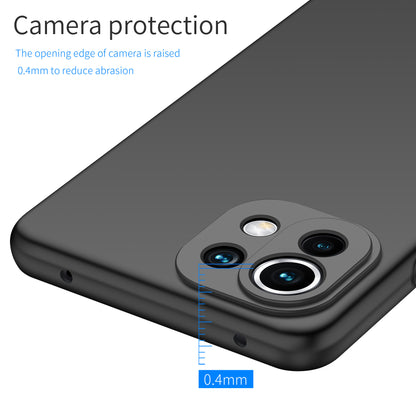 Phone Cover for Xiaomi 11 Lite 5G NE / Mi 11 Lite 4G / 5G Solid Color Anti-scratch Hard PC Cellphone Case