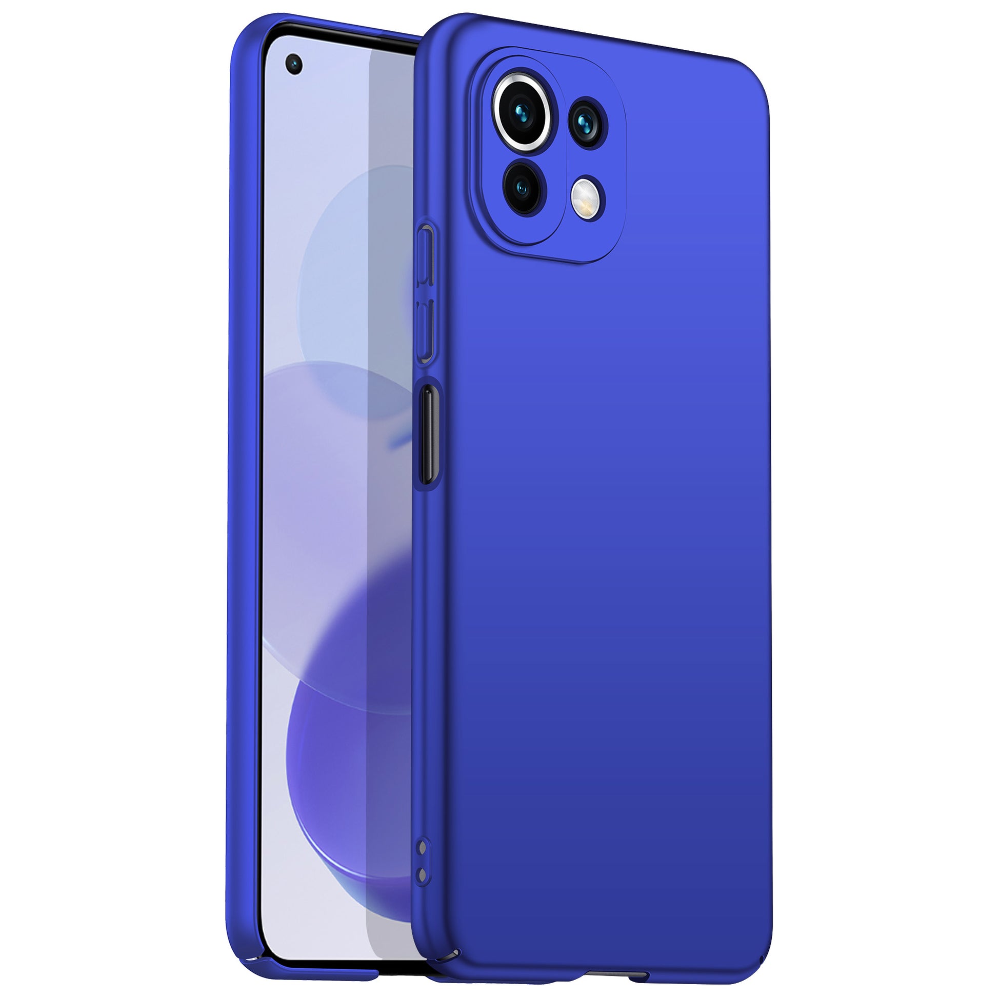 Phone Cover for Xiaomi 11 Lite 5G NE / Mi 11 Lite 4G / 5G Solid Color Anti-scratch Hard PC Cellphone Case