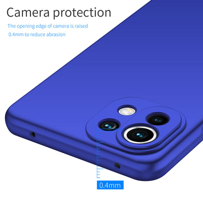 Phone Cover for Xiaomi 11 Lite 5G NE / Mi 11 Lite 4G / 5G Solid Color Anti-scratch Hard PC Cellphone Case