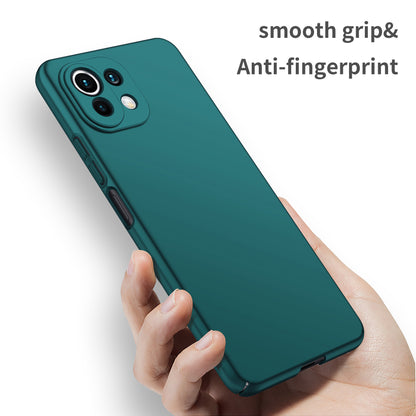 Phone Cover for Xiaomi 11 Lite 5G NE / Mi 11 Lite 4G / 5G Solid Color Anti-scratch Hard PC Cellphone Case