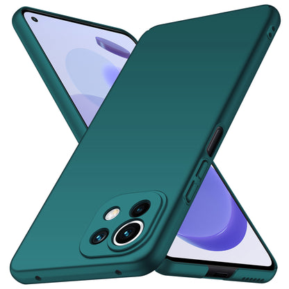Phone Cover for Xiaomi 11 Lite 5G NE / Mi 11 Lite 4G / 5G Solid Color Anti-scratch Hard PC Cellphone Case