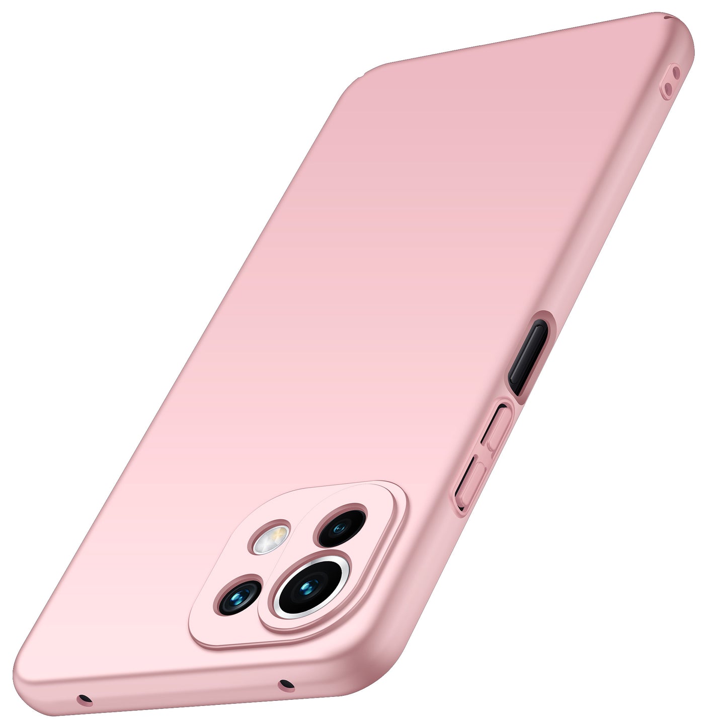 Phone Cover for Xiaomi 11 Lite 5G NE / Mi 11 Lite 4G / 5G Solid Color Anti-scratch Hard PC Cellphone Case