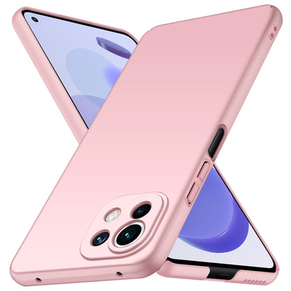 Phone Cover for Xiaomi 11 Lite 5G NE / Mi 11 Lite 4G / 5G Solid Color Anti-scratch Hard PC Cellphone Case