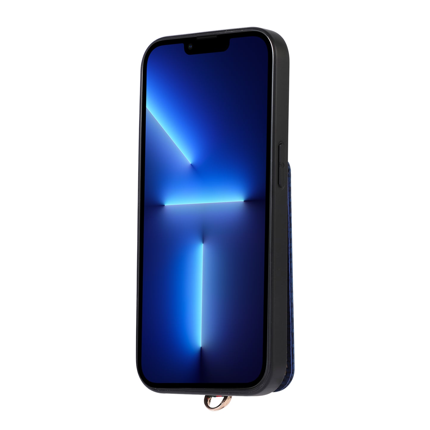 ABEEL Style 02 For iPhone 13 Pro Max RFID Blocking Card Holder Carbon Fiber Texture Cover PU Leather+TPU Phone Case with Kickstand