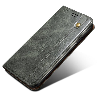 For Google Pixel 8 Phone Cover Waxy Crazy Horse Texture Leather Stand Wallet Case