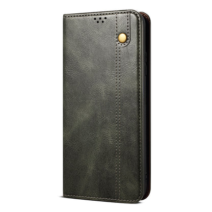 For Google Pixel 8 Phone Cover Waxy Crazy Horse Texture Leather Stand Wallet Case