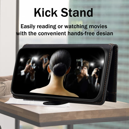 ESEBLE Star Series Leather Phone Case for Google Pixel 8 , Zipper Pocket Wallet RFID Blocking Phone Stand Cover